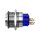 Metzler - Bouton poussoir maintenu 25mm - Illumination annulaire LED Sans LED - IP67 IK10 - Acier inoxydable - Sailli - Contacts de soudage