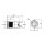 Metzler - Bouton poussoir maintenu 16mm - Symbole LED Power Blanc - IP67 IK10 - Acier inoxydable - Plat - Contacts de soudage