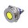 Metzler - Indicator Light 22mm - LED Illumination 230 V yellow - IP67 IK10 - Stainless Steel- Flat - Screw Contacts