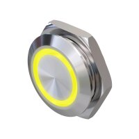 Metzler - Drucktaster 19mm - LED Ringbeleuchtung Gelb -...