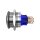 Metzler - Push button momentary 22mm - IP67 IK10 - Stainless steel - Domed - Soldering contacts
