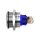 Metzler - Push button momentary 22mm - LED Symbol Power RGB - IP67 IK10 - Stainless steel - Flat - Soldering contacts