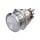 Metzler - Push button momentary 22mm - IP67 IK10 - Stainless steel - Bipolar - Flat - Soldering contacts