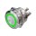 Metzler - Push button momentary 22mm - LED Circular Illumination Green - IP67 IK10 - Stainless steel - Flat - Screwed contacts