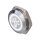 Metzler - Bouton poussoir momentané 19mm - Illumination annulaire LED Blanc - IP67 IK10 - Acier inoxydable - Plat - Connexion par câble JST