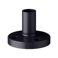 Mounting Foot with Integrated Pipe Ø70mm Black