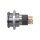 Metzler - Push button latching 19mm - LED Circular Illumination RGB - IP67 IK10 - Stainless steel - Flat - Soldering contacts