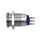 Metzler - Push button latching 19mm - IP67 IK10 - Stainless steel - Flat - Soldering contacts