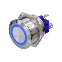 Metzler - Drucktaster 25mm - LED Ringbeleuchtung Blau -...