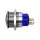 Metzler - Push button latching 25mm - IP67 IK10 - Stainless steel - Domed - Soldering contacts