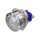 Metzler - Push button momentary 25mm - IP67 IK10 - Stainless steel - Domed - Soldering contacts
