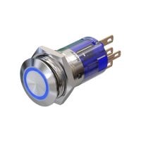 Metzler - Drucktaster 16mm - LED Ringbeleuchtung Blau -...
