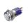 Metzler - Push button momentary 16mm - IP67 IK10 - Stainless steel - Protruding - Soldering contacts