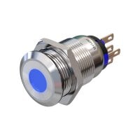 Metzler - Push button latching 19mm - LED Spotlight Blue...