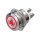 Metzler - Push button momentary 19mm - LED Symbol Bell Red - IP67 IK10 - Stainless steel - Flat - Screwed contacts