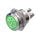 Metzler - Push button momentary 19mm - LED Symbol Light Green - IP67 IK10 - Stainless steel - Flat - Screwed contacts
