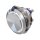 Metzler - Push button momentary 40mm - LED Circular Illumination White - IP67 IK10 - Stainless steel - Bipolar - Protruding - Soldering contacts