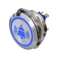 Metzler - Push button momentary 40mm - LED Symbol Bell...