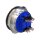 Metzler - Push button momentary 40mm - LED Symbol Bell Blue - IP67 IK10 - Stainless steel - Bipolar - Flat - Soldering contacts