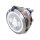Metzler - Push button momentary 40mm - LED Symbol Bell White - IP67 IK10 - Stainless steel - Bipolar - Flat - Soldering contacts