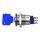 Metzler - Push button latching 19mm - IP67 IK10 - Stainless steel - Key switch - Soldering contacts