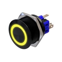 Metzler - Drucktaster 25mm - LED Ringbeleuchtung Gelb -...