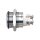 Metzler - Bouton poussoir momentané 19mm - Symbole LED Chiffre 3 Blanc - IP67 IK10 - Acier inoxydable - Plat - Contacts vissés