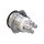 Metzler - Bouton poussoir momentané 19mm - Symbole LED Chiffre 4 Blanc - IP67 IK10 - Acier inoxydable - Plat - Contacts vissés